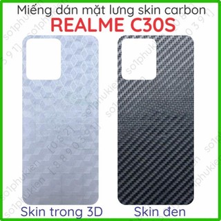 Miếng dán mặt lưng skin carbon Realme C30s / C33