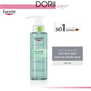 COMBO Tinh Chất Dành Cho Da Mụn Eucerin Pro ACNE Solution AI Clearing Treatment (40ml) - Gel rửa mặt Eucerin 200ml