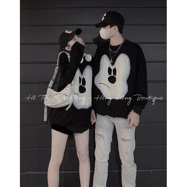Áo Sweater micky &amp; hoodie nỉ sad đầu người máy ảnh unisex siêu hót hàng chuẩn đẹp dáng rộng
