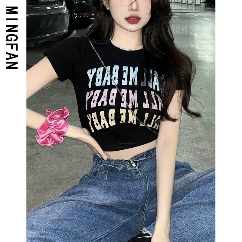 ÁO CROPTOP 3 hàng chữ CALLME BG