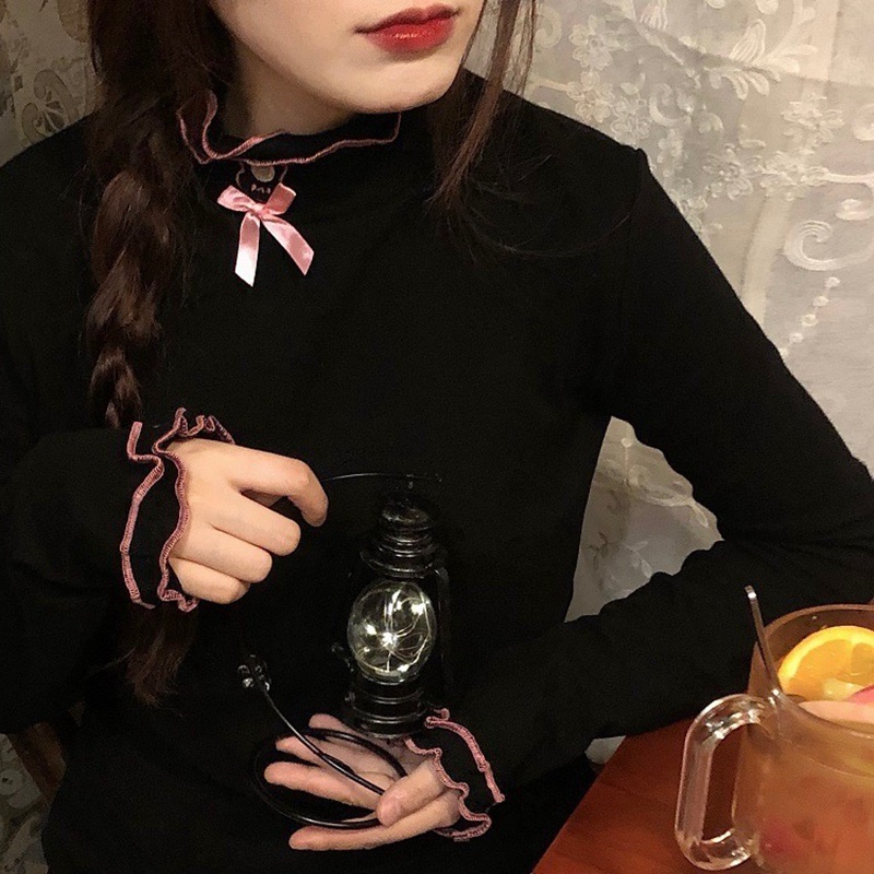 NRVP Áo Thun Nữ Dài Tay Dáng Rộng Phong Cách Hàn Quốc Mới