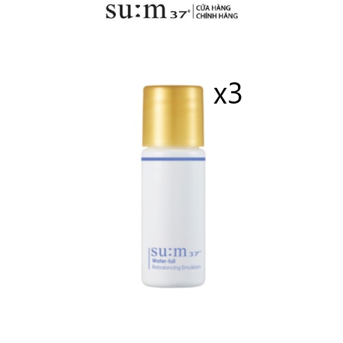 [HB Gift] Combo 3 Sữa dưỡng dạng gel cấp ẩm sâu Su:m37 Water-full Rebalancing Gel emulsion