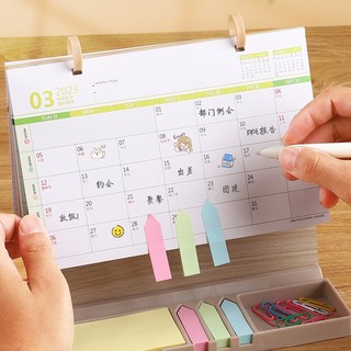 Lịch gỗ để bàn có note 2024