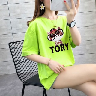 Áo thun nữ oversized in hình