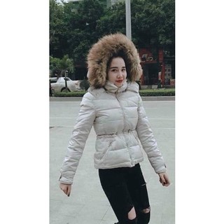 Pass áo phao trắng kem zara cực đẹp