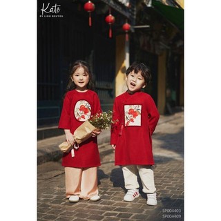 Áo dài lụa lỳ mềm mại cao cấp cho bé trai , áo dài giá rẻ đẹp