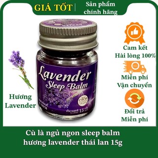 (Giá Sĩ) Cù Là Ngủ Ngon Sleep Balm Lavender 15g - Chính Hãng