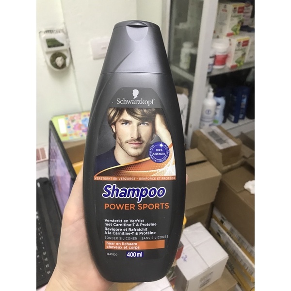 Dầu gội cho nam giới Schauma For Men giảm gàu -thoáng mát 400ml Hàng Đức