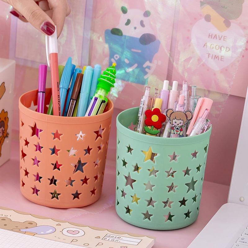 Ống đựng bút, lọ cắm bút hình ngôi sao siêu cute Monshop vpp