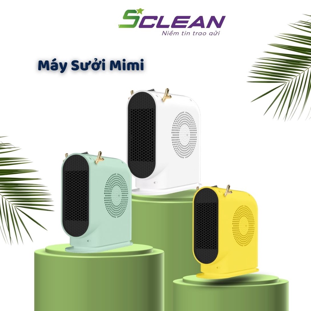 Máy sưởi mini để bàn nhỏ gọn công suất 500W, làm ấm nhanh, tiết kiệm điện năng và an toàn cho bé