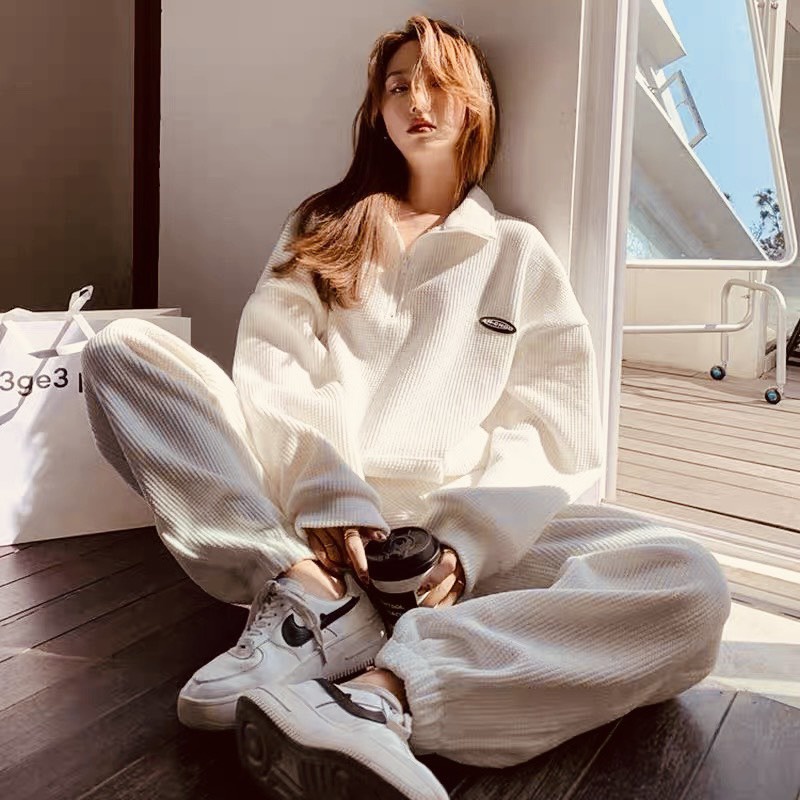SET BỘ TỔ ONG LOGO NGỰC FROM DÁNG RỘNG UNISEX NAM NỮ KHÁNH NHƯ STORE