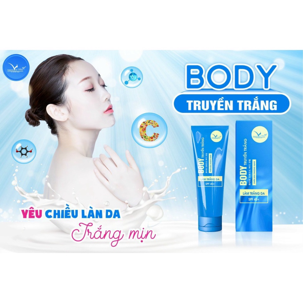 Kem Body Truyền Trắng Hàn Quốc Vip White Tuýp 150ml