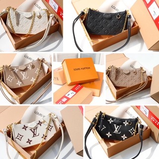 Túi da hoạ tiết monogram l••v 2 quai super fullbox