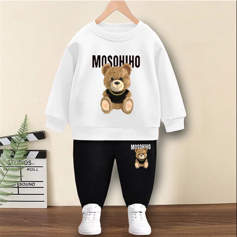 Milo Bộ Áo Sweater Tay Dài + Quần Dài Thời Trang Xuân Thu Mới Cho Bé Trai / Gái