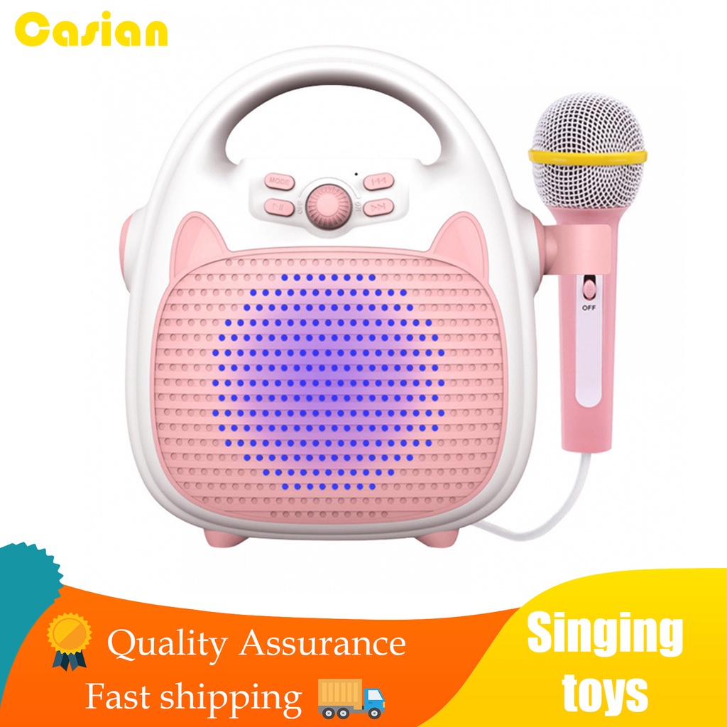Đồ chơi máy hát karaoke Loa Bluetooth Hát Karaoke Với 1 Micro Di Động Cho Bé Trai Gái