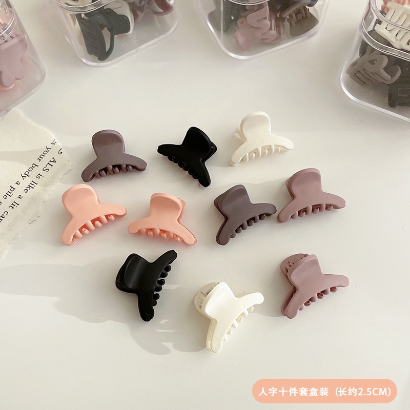 Kẹp Tóc Nhỏ Màu Cà Phê Sữa Phong Cách Công Chúa Cho Nữ