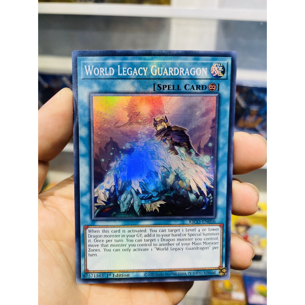 Thẻ bài YugiOh! Mã KICO-EN056 - World Legacy Guardragon - Super Rare - 1st Edition