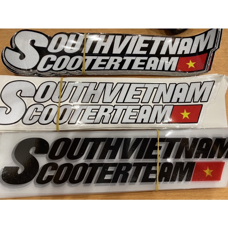Tem southvietnam scooterteam phản quang