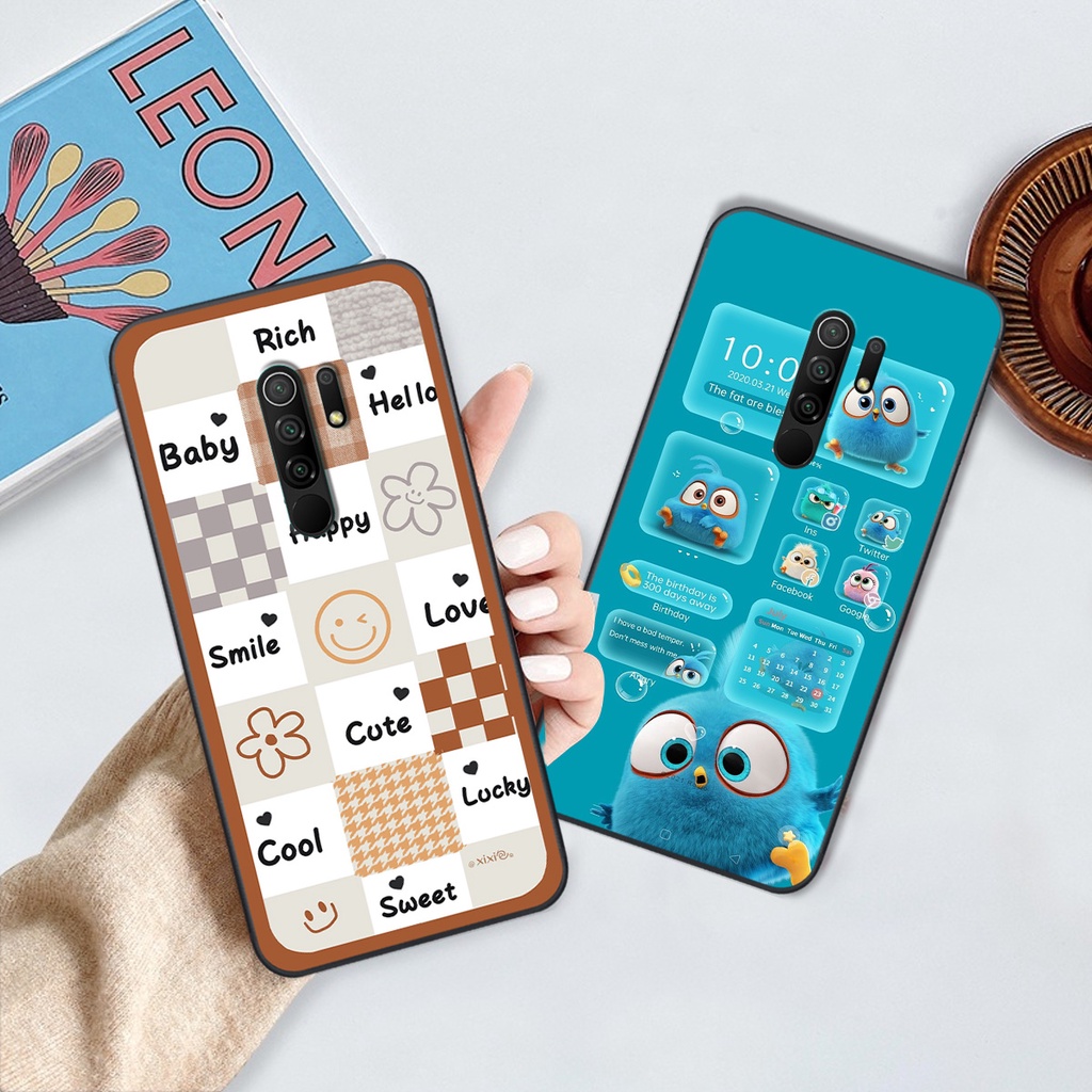 Ốp Xiaomi Redmi 9 in hình gấu vịt caro nhiều màu sắc ngộ nghĩnh dễ thương