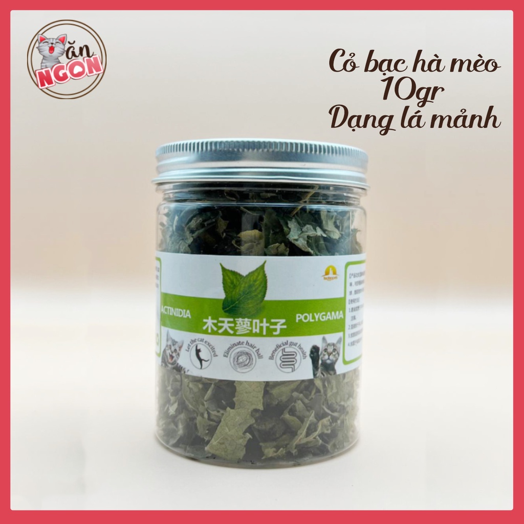 Catnip cho mèo - Cỏ bạc hà mèo 10gr dạng nhuyễn và lá