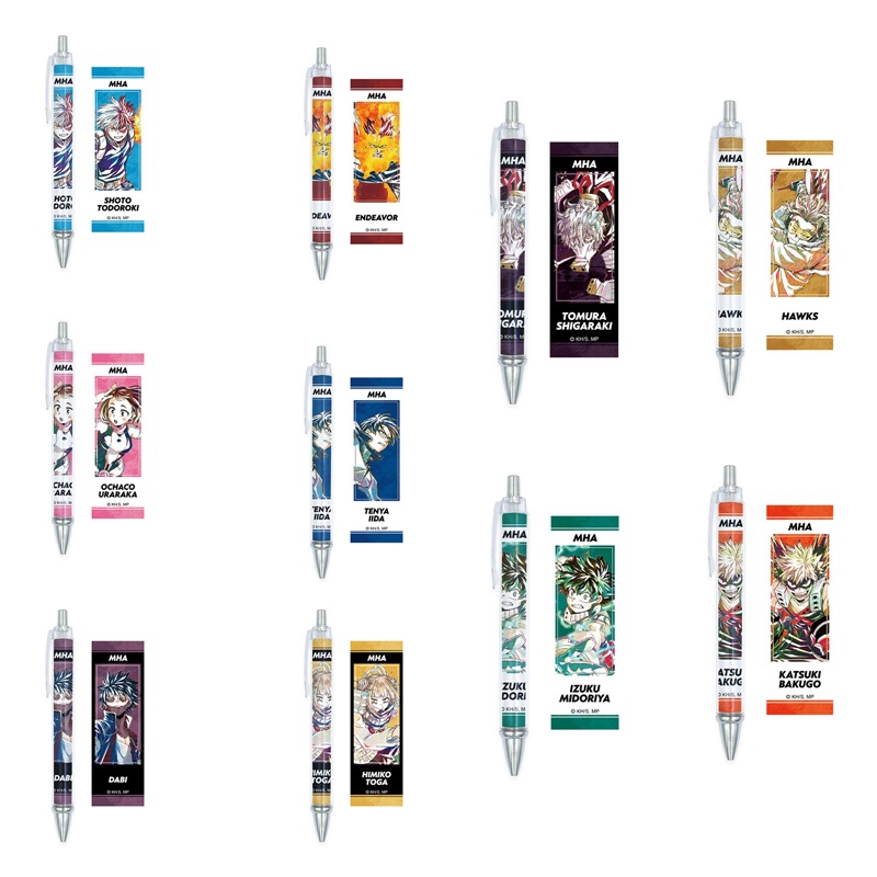 Bút Bi Họa Tiết My Hero Academia Midoriya Izuku Bakugou Katsuki