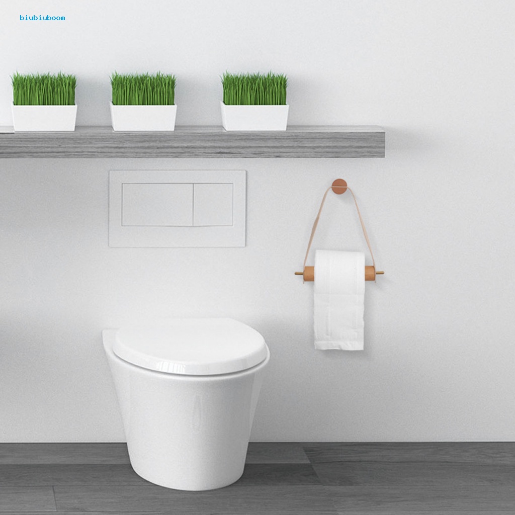 Giá đỡ cuộn giấy vệ sinh bằng gỗ kèm ốc vít tiện lợi dành cho phòng tắm - ảnh sản phẩm 8