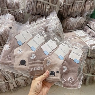Vỉ 10 đôi tất hàn quốc cho bé 1-12 tuổi
