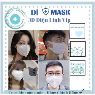   Hàng Sẵn  Combo 3 Hộp Khẩu Trang 3D Diệu Linh Công Nghệ Mới hottrend kháng khuẩn chống bụi from to Nam Nữ đeo được 