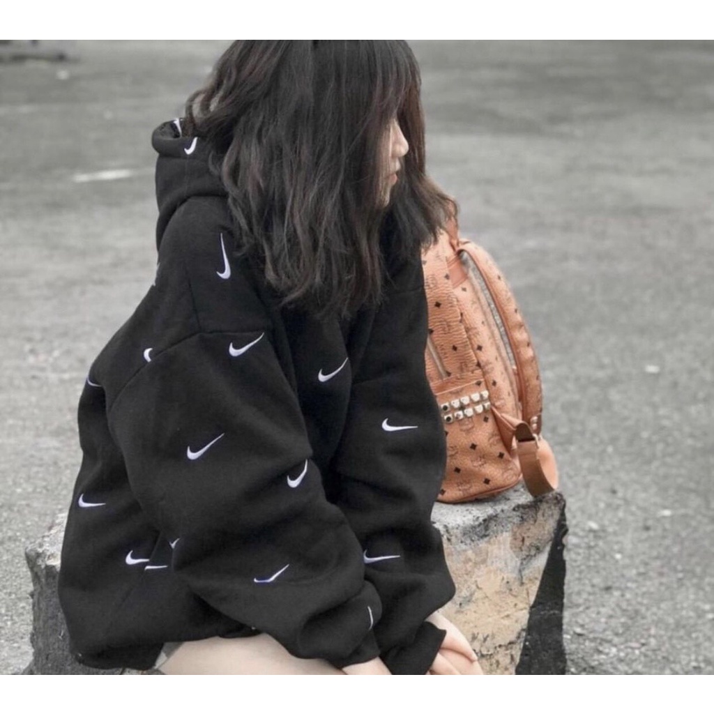 Áo Hoodie Nike Swoosh - Áo Hoodie Nike Fom Rộng Unisex Chất Nỉ Dày Đẹp Phong Cách Hàn Quốc