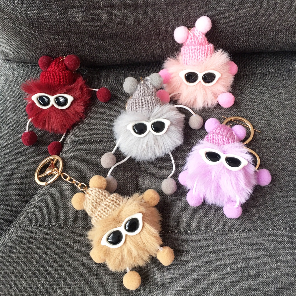 Móc Khóa Túi Búp Bê Nhiều Màu cute Sáng Tạo Có Móc Khóa Kim Loại HAI BẢY MK1