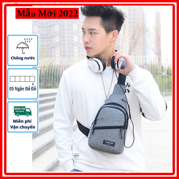 Túi Đeo Chéo Nam Đẹp Phong Cách Hàn Quốc Nhiều Ngăn Nhỏ Gọn Tiện Lợi Mẫu Mới 2022