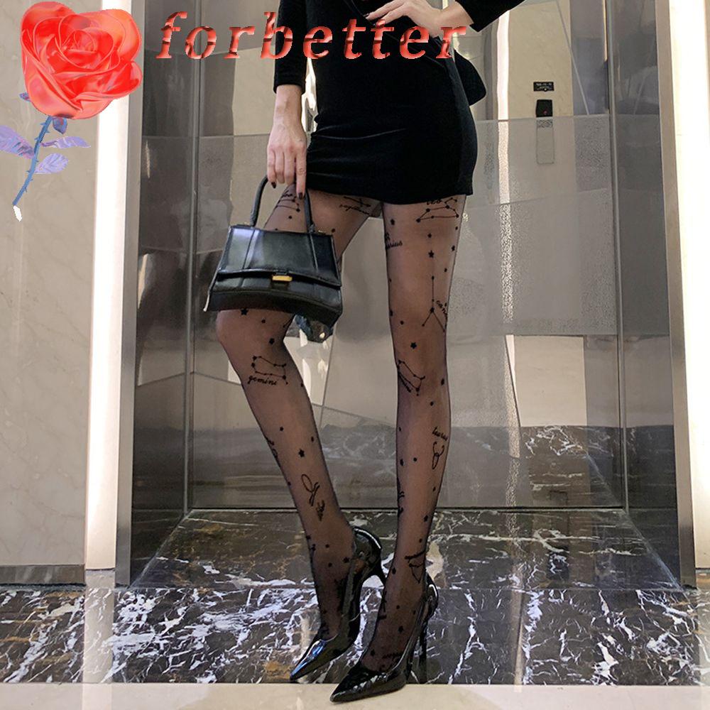 Forbetter Quần Tất Thoáng Khí Họa Tiết Chòm Sao Quyến Rũ Thời Trang Cho Nữ
