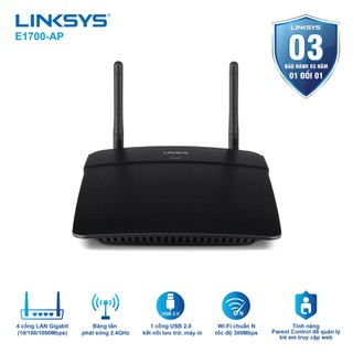 Router WiFi chuẩn N tốc độ 300Mbps LINKSYS E1700