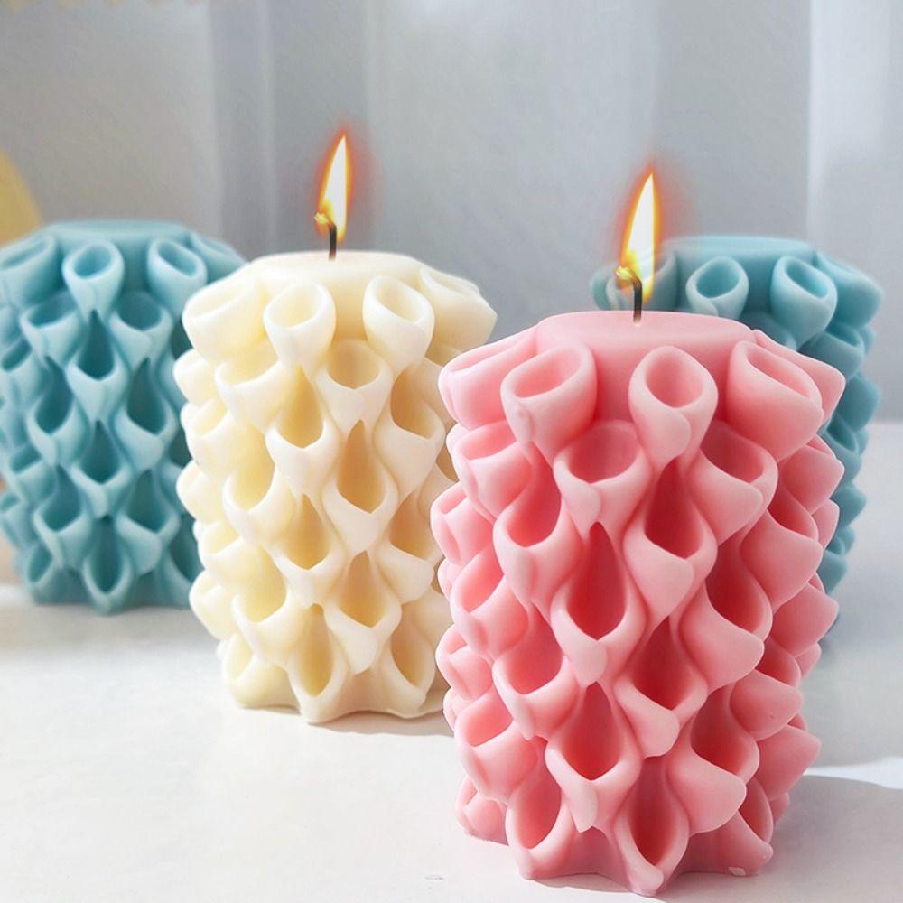 Khuôn Silicone Làm Nến Thủ Công DIY Hình Hoa Lily 1
