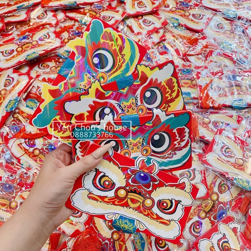 Bao lì xì năm mới gấp gọn mẫu năm mới