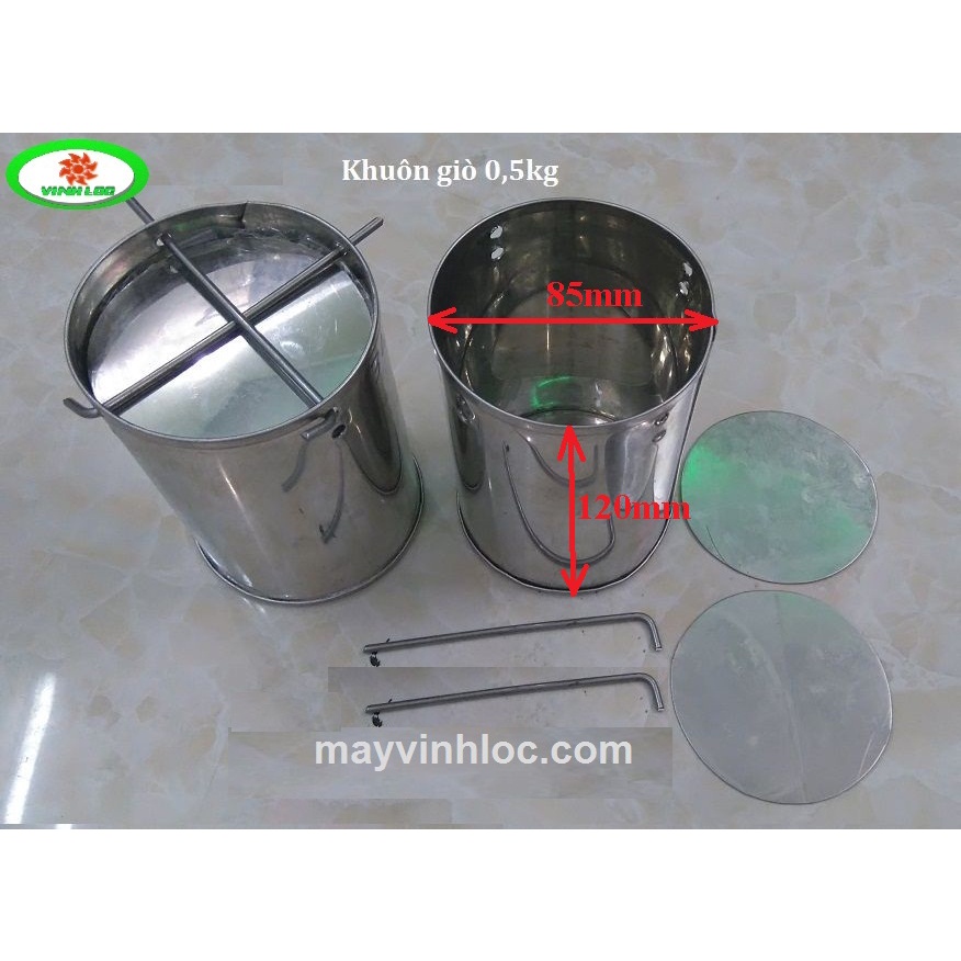 Khuôn làm giò chả 0,5kg