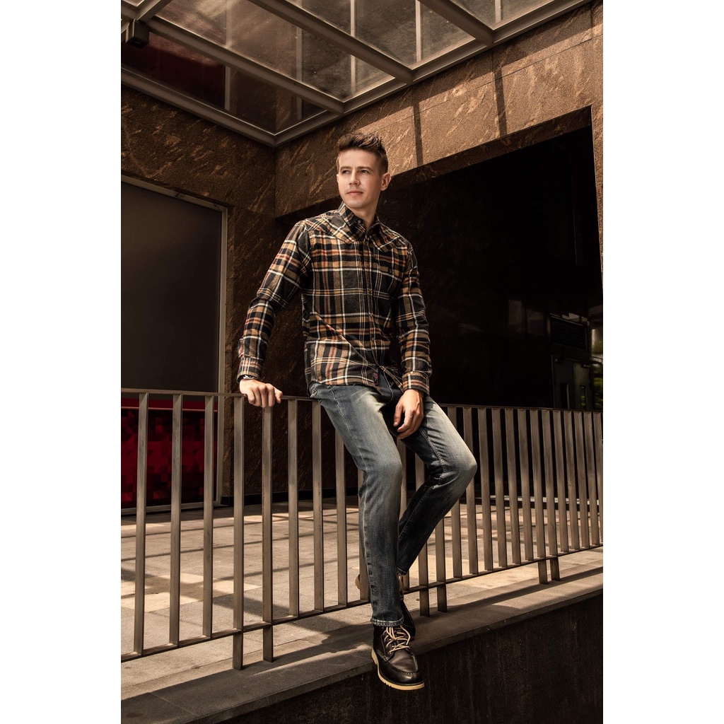 Áo Somi Tay Dài Caro Nam JM, Flanet Sang Trọng , Nhiều Màu Đẹp