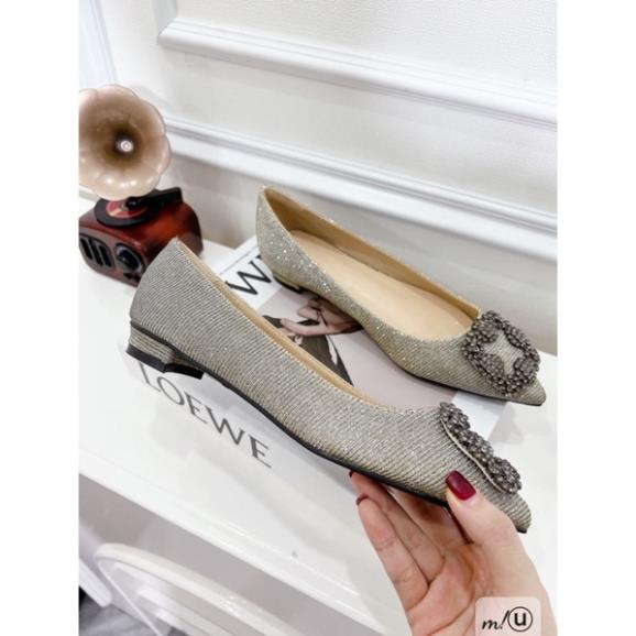 Giầy Bệt Khoá Đá Đen Ghi Full Size 35-39  -  By Anh Dinh Phuong