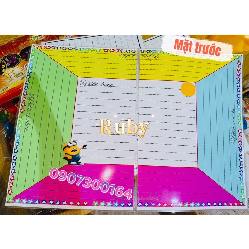 Bảng khăn phủ bàn 2 mặt