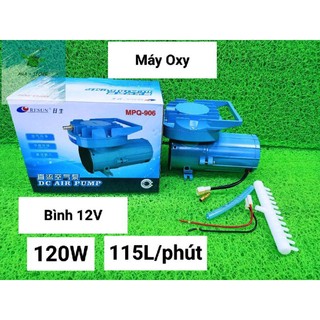 Máy sủi thổi khí oxy 120w resun mpq-906 chạy bình ắc quy 12v - máy sủi oxy cho hồ cá.
