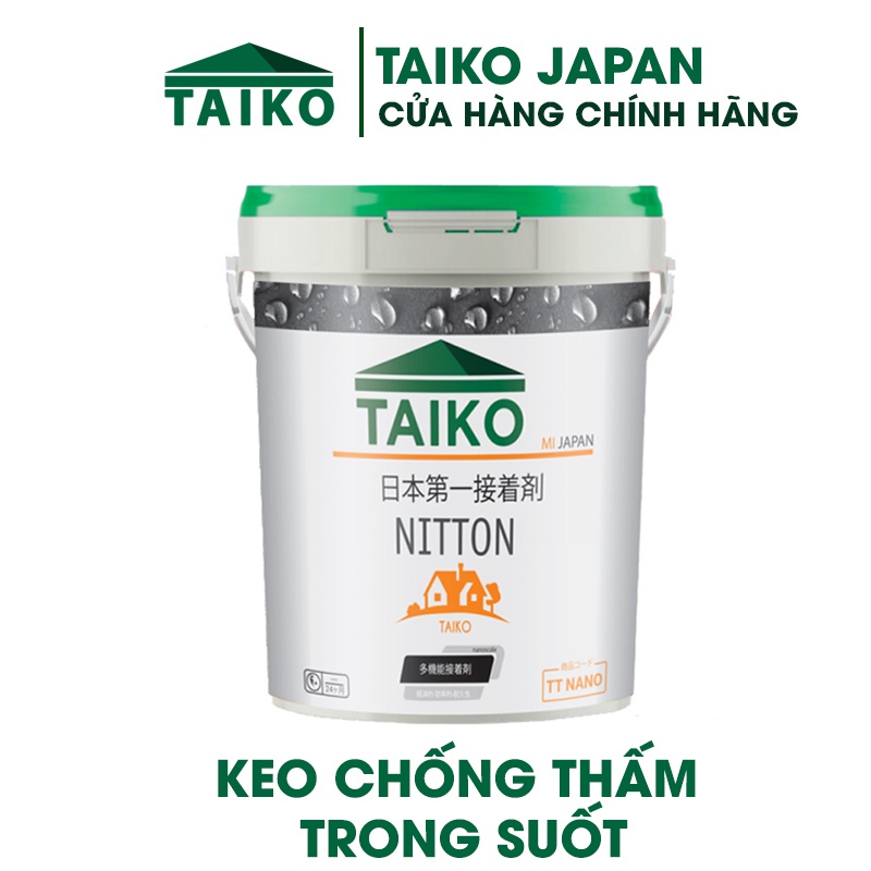 Keo chống thấm TAIKO trong suốt - Chống thấm nền gạch, nhà vệ sinh, gỗ công nghiệp (5 kg)