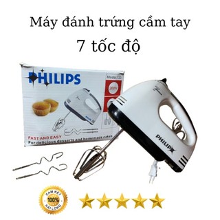 Máy đánh trứng, máy đánh trứng phiilips cầm tay mini 7 tốc độ