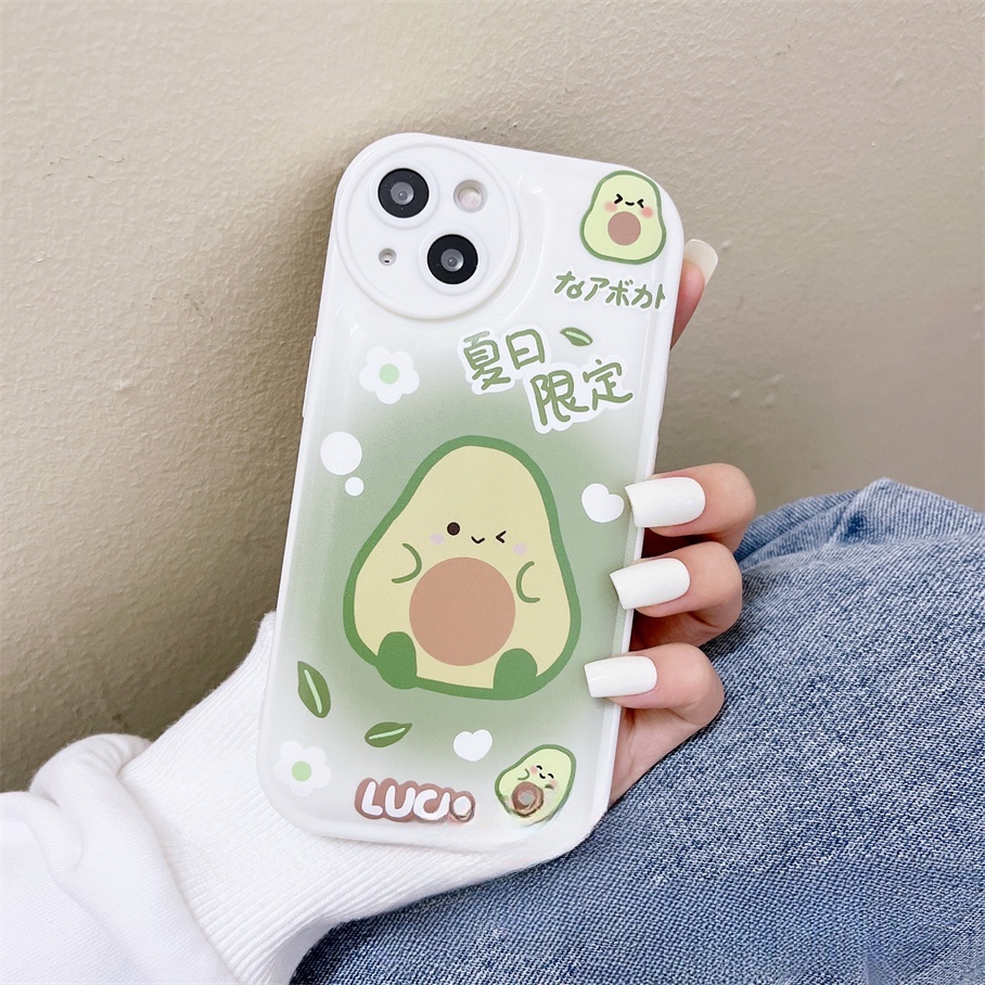 ốp iphone Mềm In Hình Trái Bơ Cho Iphone6 6splus 7 7plus 8plus XR x xs 12 11 pro max plus 13 promax-5004