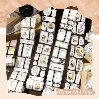 Cuộn Washi Tape 7,5cm x 2m Phong Cách Vintage Trang Trí Junk Journal