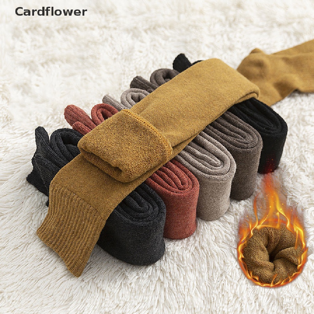 1 Đôi Tất Dệt Kim Dài Qua Gối Màu Trơn Giữ Ấm Thời Trang Mùa Đông Cho Nữ