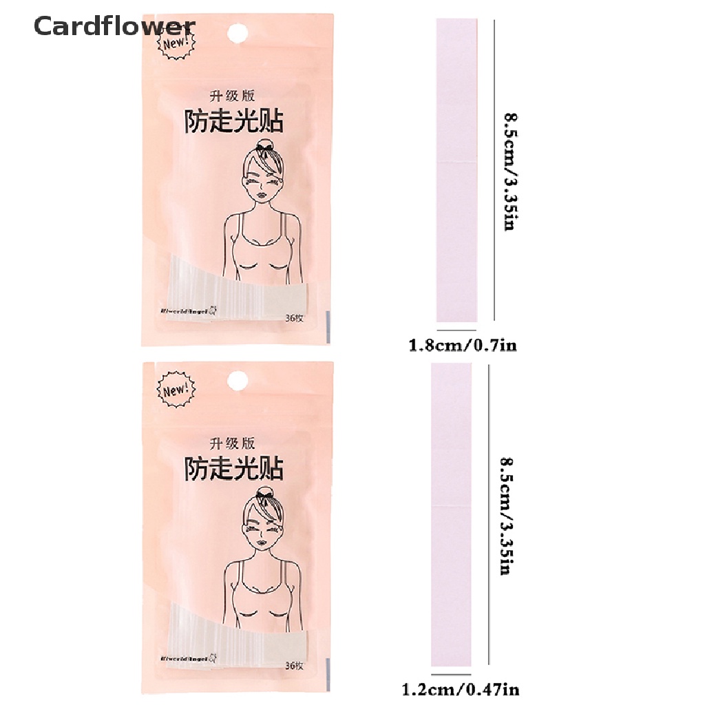 < Cardflower > Cuộn Băng Keo Hai Mặt Trong Suốt 36 Miếng Dán Quần Áo Đầm Body