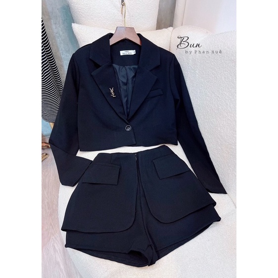 Set áo vest & chân váy xinh