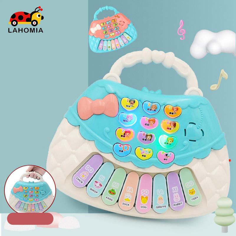 Đàn piano đồ chơi LAHOMIA 8 phím có đèn và nhạc cho bé