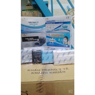Khẩu trang y tế 4 lớp kk, famapro