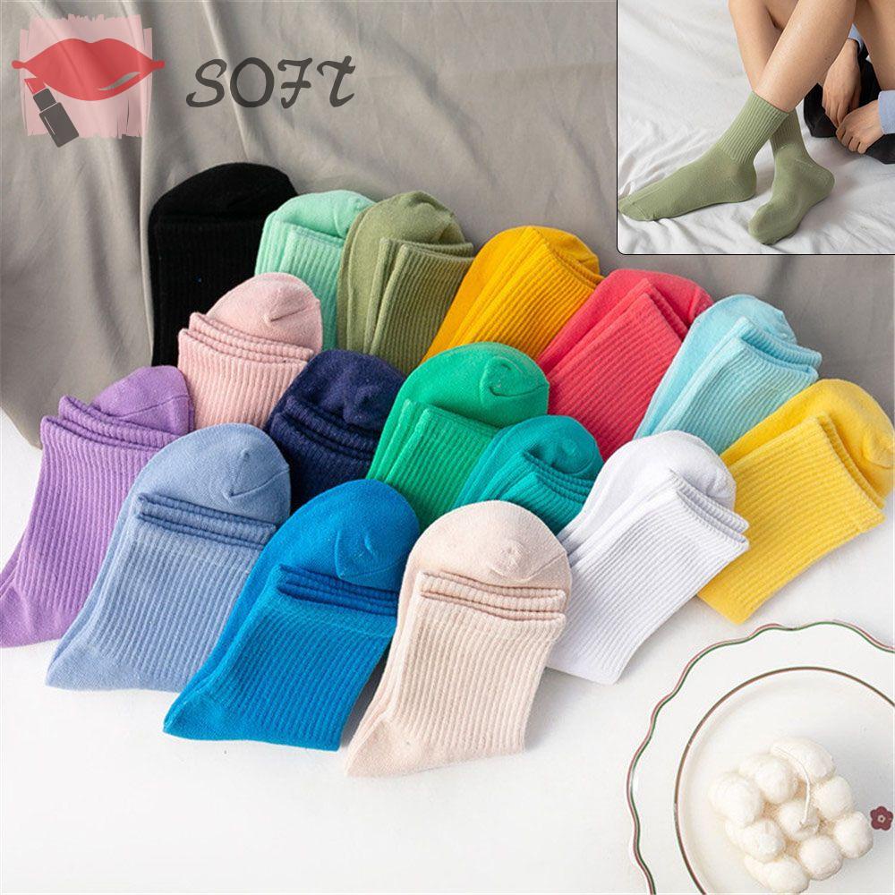 Vớ thể thao cotton thoáng khí thoải mái nhiều màu sắc cho nữ
